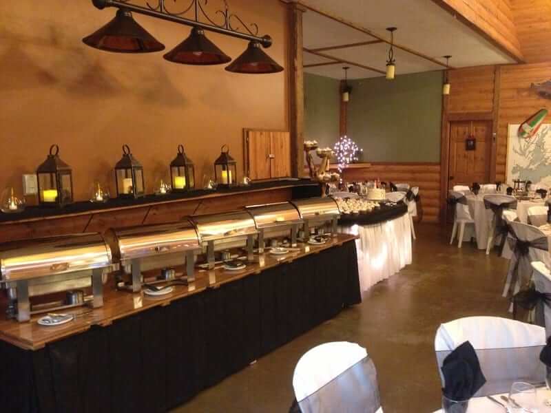 Fishing lodge event setup