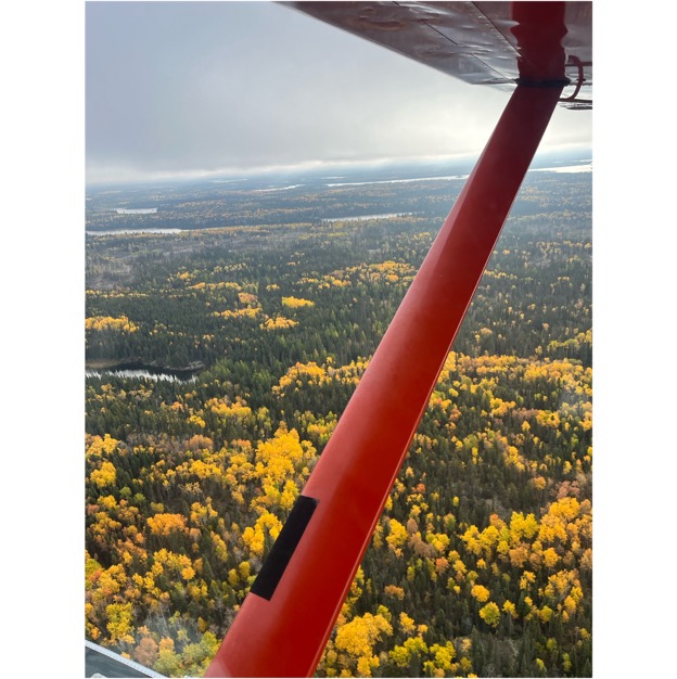 erial view of a remote fly-in outpost, a signature feature of Bakers Narrow