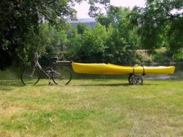 Fat Tire Bike with kayak