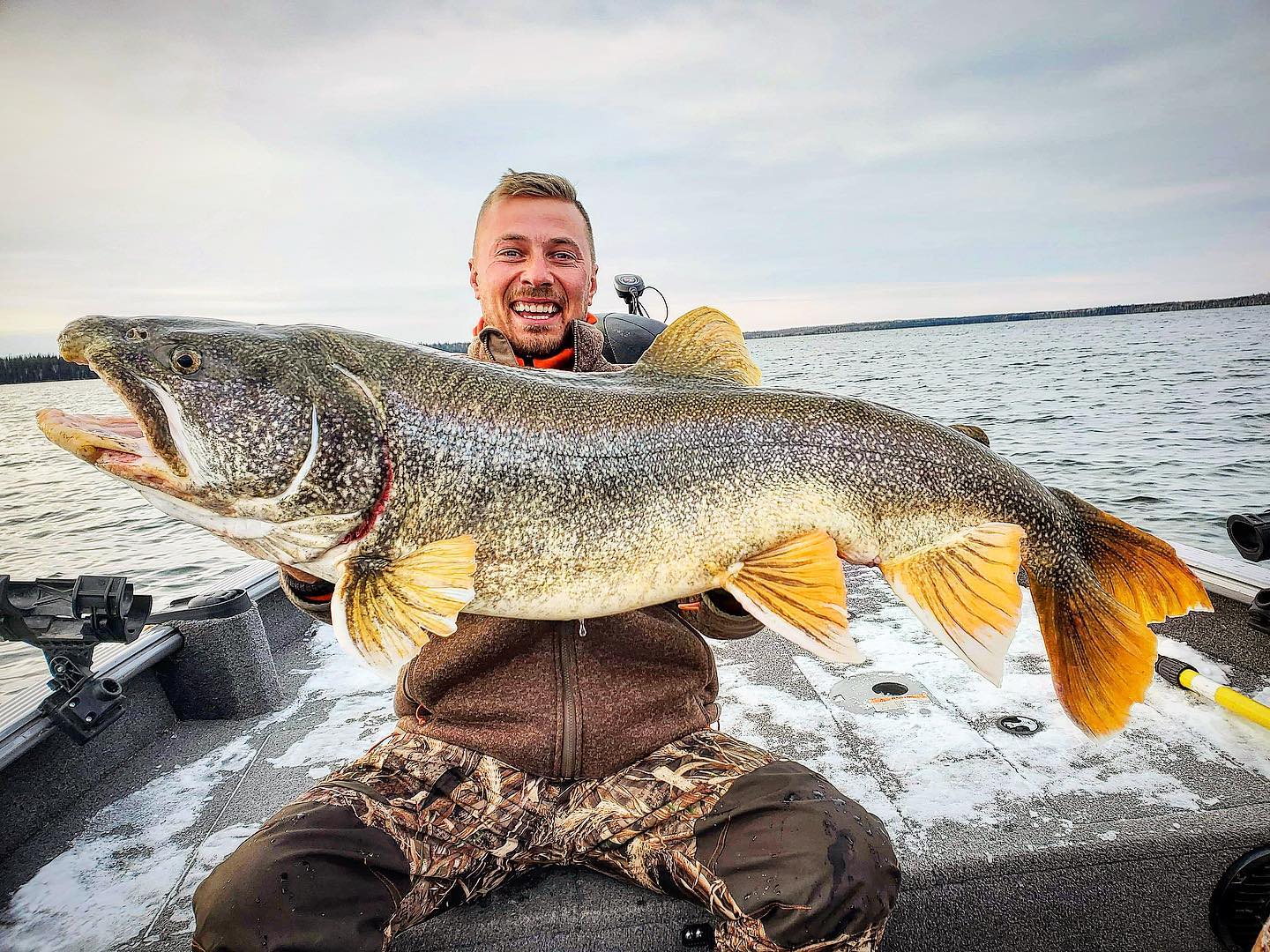Fall Fishing Trophy Lake Trout Caught at Bakers Narrows Lodge