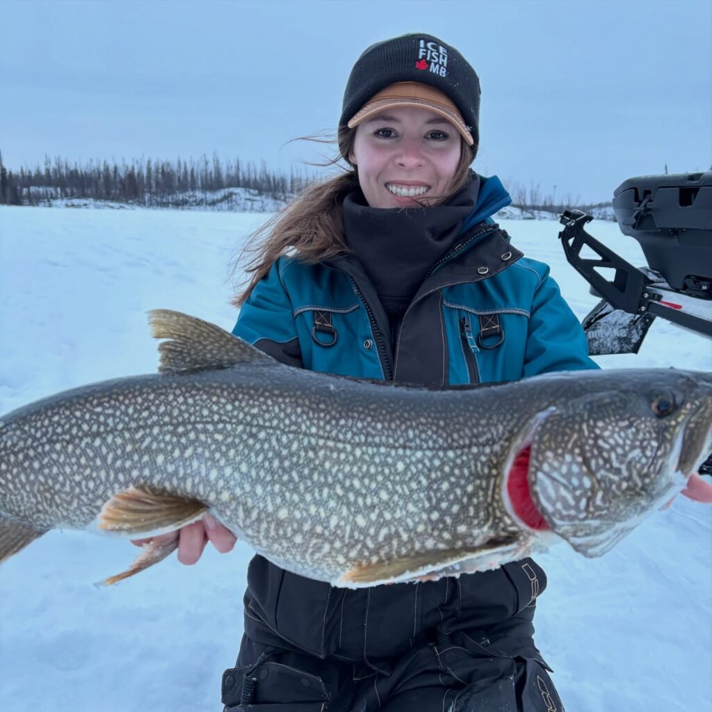 Trophy Trout ice fishing at bakers narrows lodge