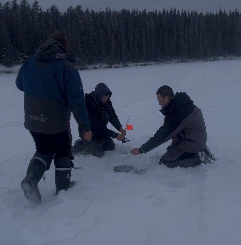Finicky Foolers used for Ice Fishing Lake Trout at Bakers Narrows Lodge