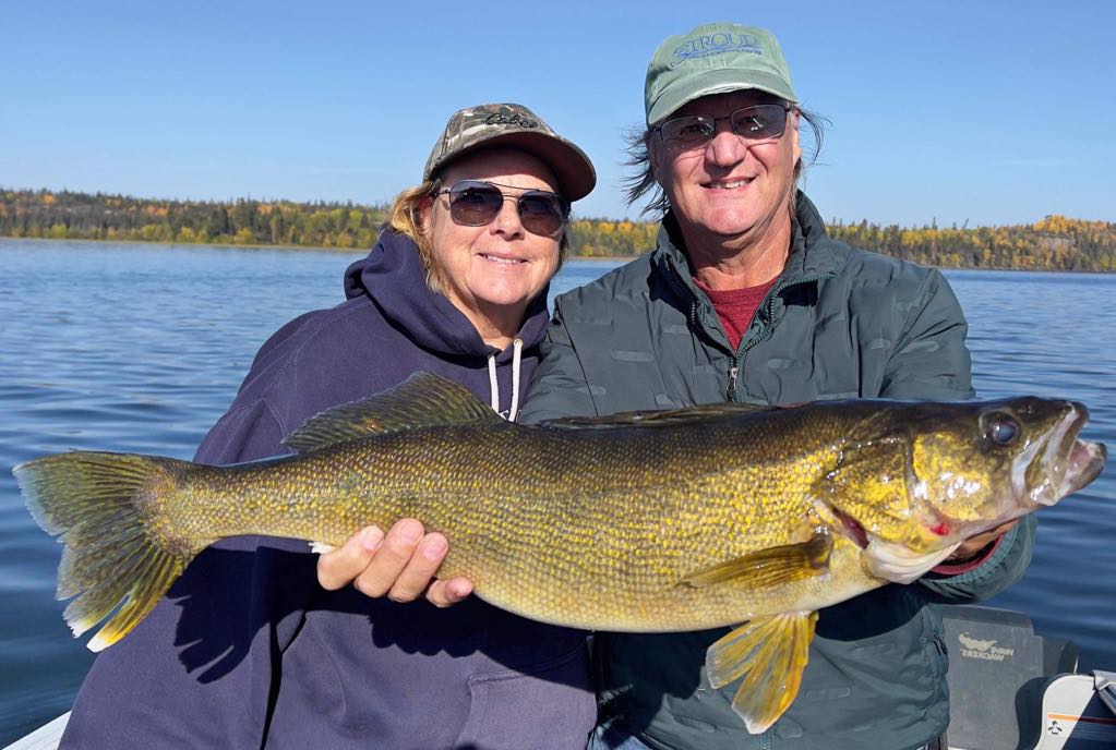 Trophy Walleye caught on Lake Athapapuskow with Bakers Narrows Lodge